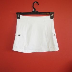 White Mini Tennis Skirt Fitted